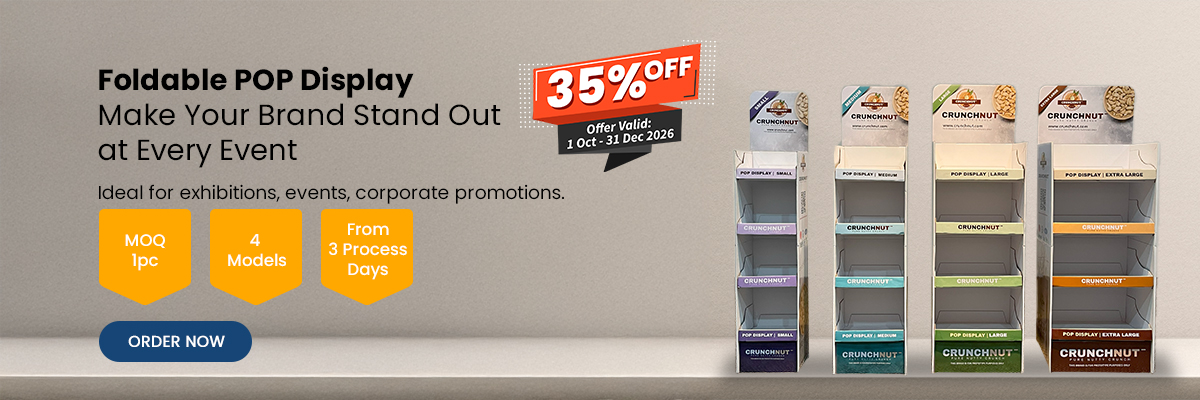 Limited Time Offer - 35% OFF Foldable POP Display